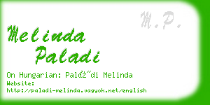 melinda paladi business card